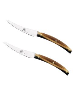 CONVIVIO NUOVO COLTELLO DA TAVOLA MANICO IN CORNOTECH CONFEZIONE 2 PZ