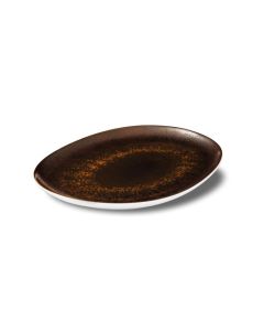 ESTIA VASSOIO OVALE STRETTO RUGGINE 41 CM