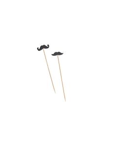 MUSTACHE SPIEDI IN BAMBOO 12 CM 100 PZ