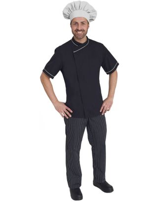 GIACCA CUOCO MARTE UNISEX NERA 50% COTONE