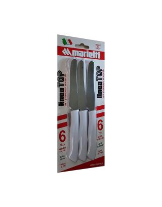 TOP COLTELLO TAVOLA 6 PZ BIANCO