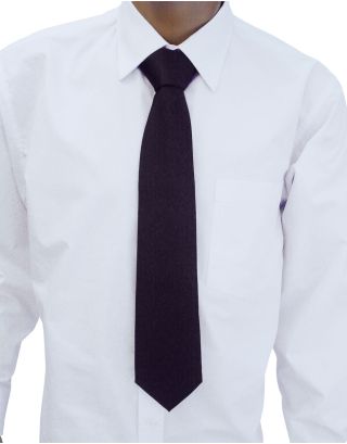 CRAVATTA 100% POLY NERA